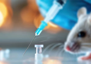 Veterinary Needle with Lab Animal